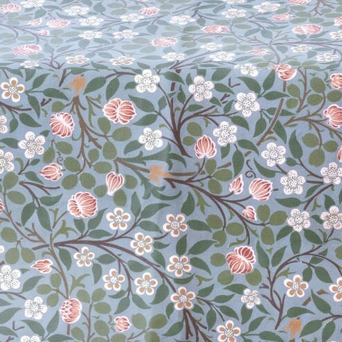Linen foral tablecloth william Morris Clover , arts and crafts movement tablecloth Victorian style