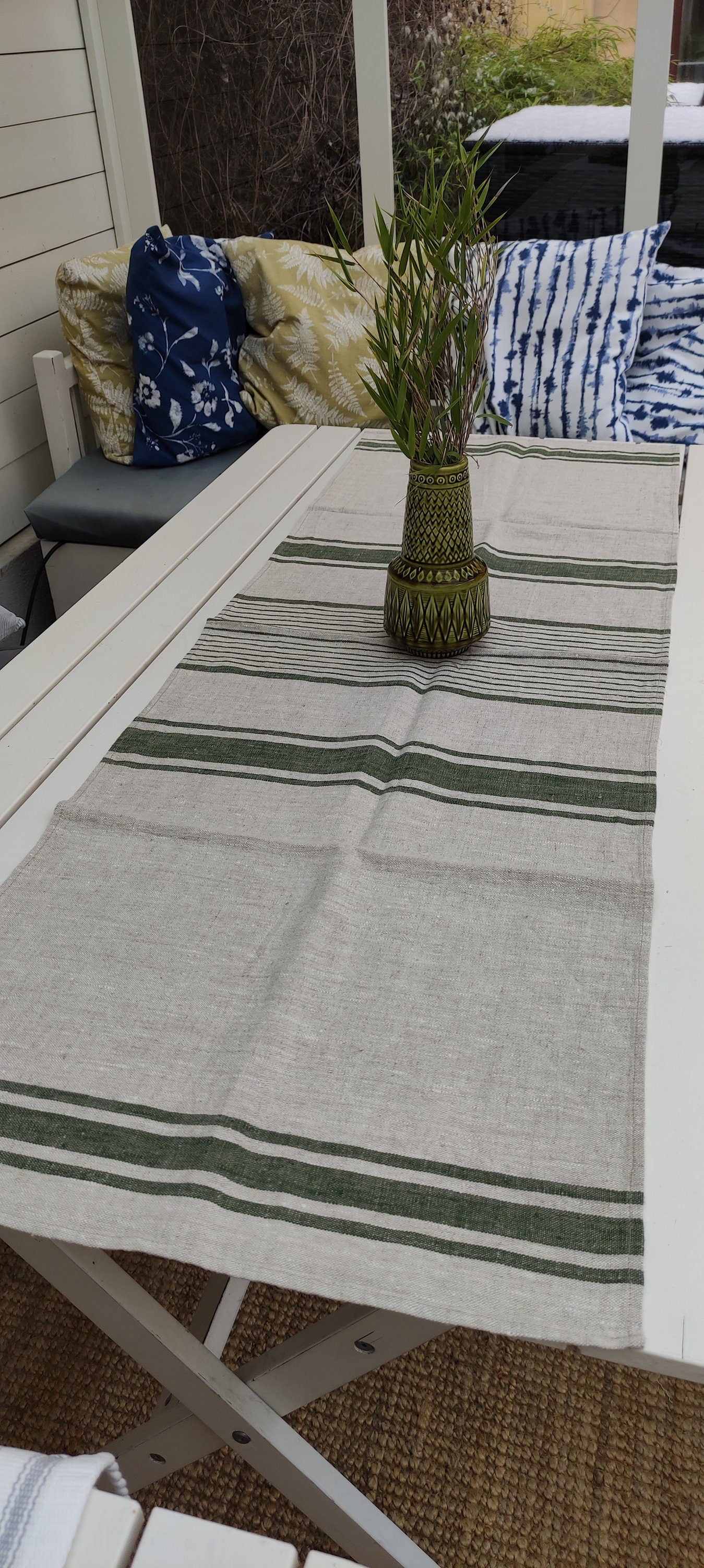 Linen runner Striped - French Provincial