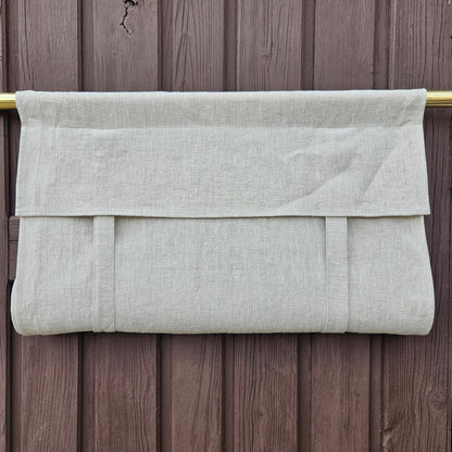 grey French Door Curtain 1 Panel, door curtains in linen , window linen curtains panel