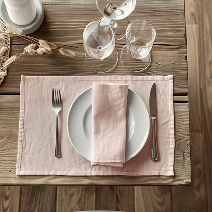 Linen placemats in natural, Washable linen placemats, Natural linen placemats for Holiday table decor, Handmade placemats, Placemats set.