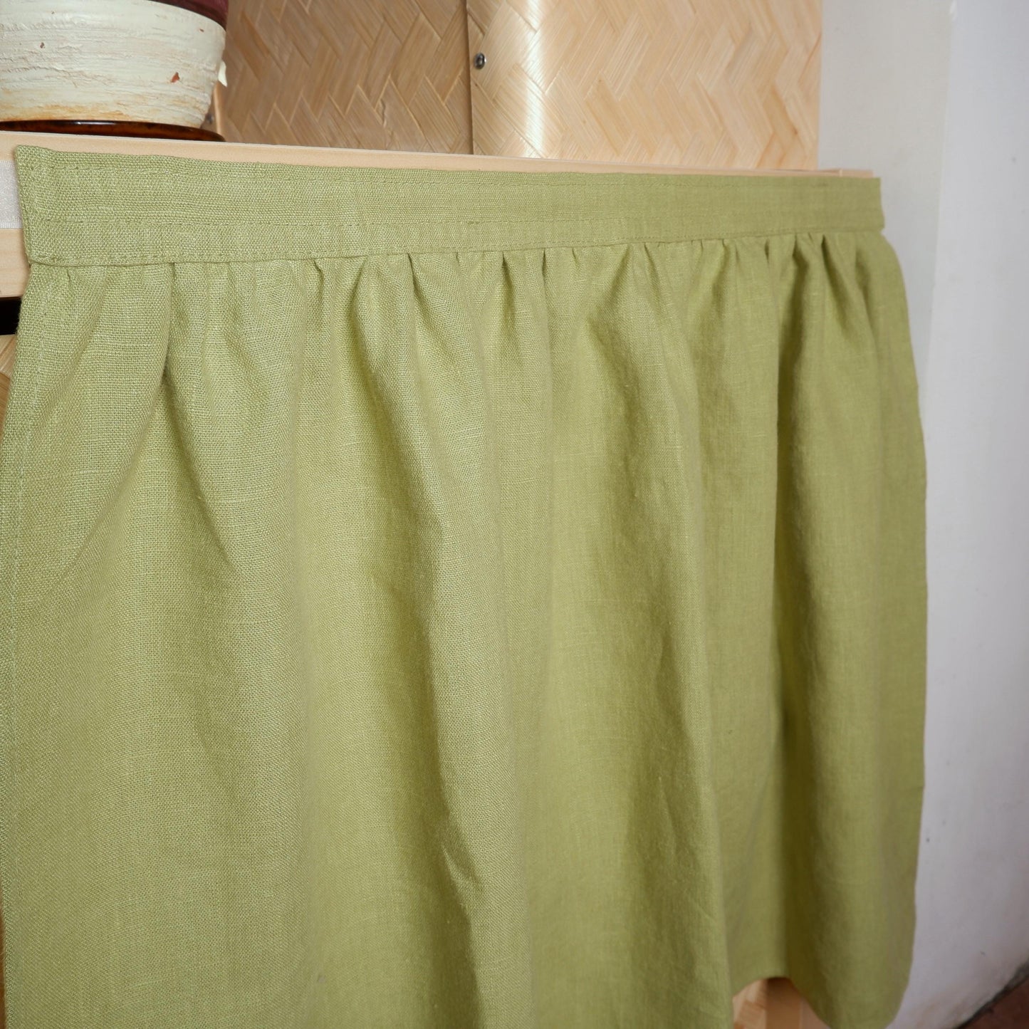 Custom Sink Skirt with velcro - Handmade Sink or Fireplace Curtain - Custom Sizes Linen Valance farmhouse sink curtains