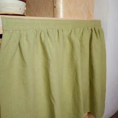 Custom Sink Skirt with velcro - Handmade Sink or Fireplace Curtain - Custom Sizes Linen Valance farmhouse sink curtains