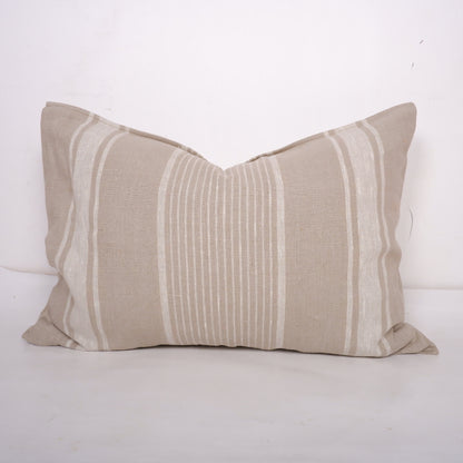 Striped linen pillowcase Standard, queen, king, body, euro sham custom size pillow cover. French linen Vintage Cottage Farmhouse  Grainsack