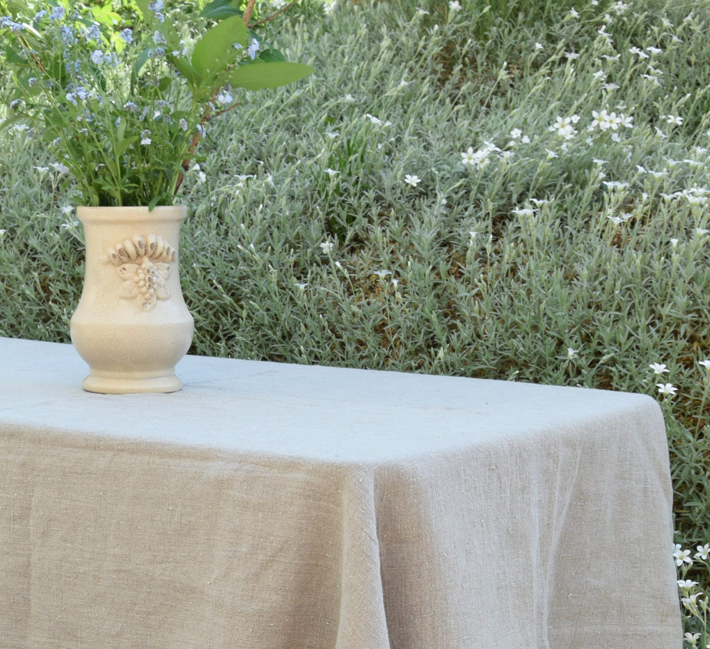100% Linen tablecloth PREWASHED Plain color Natural French table cloth rustic rectangle square oval Grey Blue country style flax custom