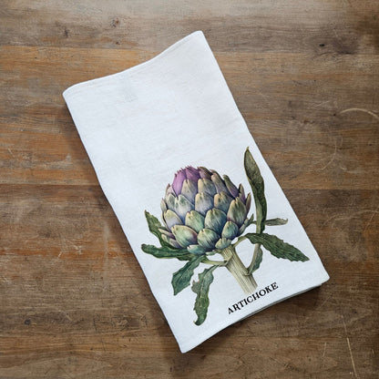 Radishes kitchen Tea Towel in linen, Botanical hand Towels Tea in linen,  vegetable Dish Towel  Kitchen Décor Tea Towel in linen