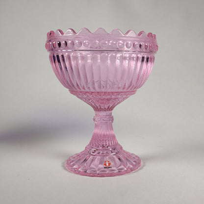 Marimekko bowl, Mariskooli, littala - yellow, red, brown, clear glass, garnet red, pale pink, amethyst, pale lillac, matt glass