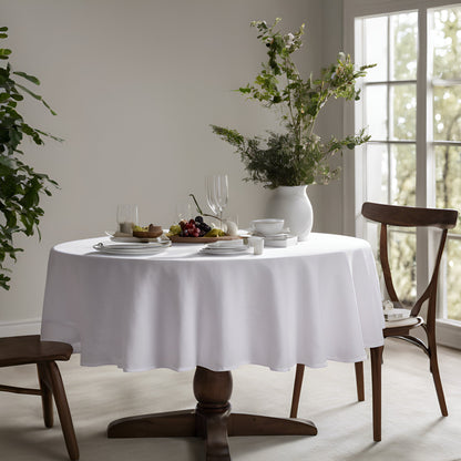 100% Linen Tablecloth Handmade Round Oval Rectangle Table cloth Natural Linen large Custom table decor Wedding decor Catering