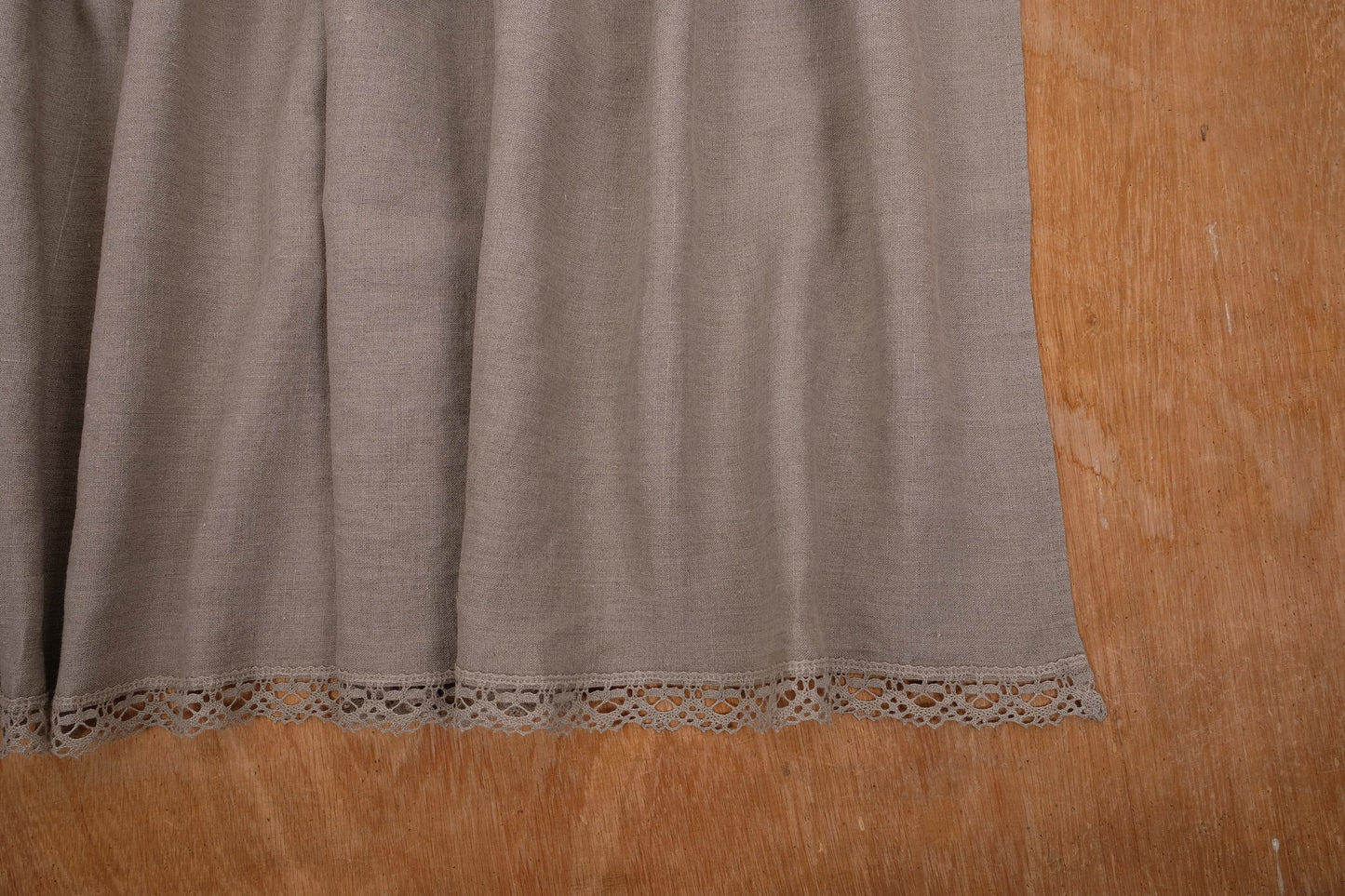 Ticking Valance - Farmhouse Curtain - Pure linen window treatment. Living room Cafe Kitchen window panel. Grain sack flax farmhouse style