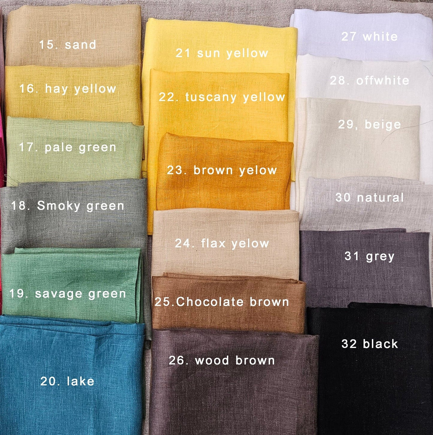 Linen Scarf - organic unisex for men or women - Gift ideas Pure linen Natural flax