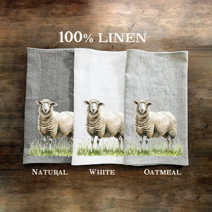 Goose kitchen Towel in linen, hand Towels Tea in linen,  pets Dish Towel  Kitchen Décor Tea Towel in linen