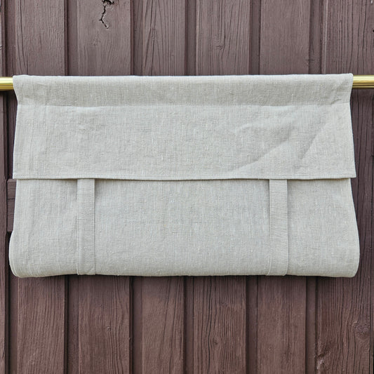 grey French Door Curtain 1 Panel, door curtains in linen , window linen curtains panel