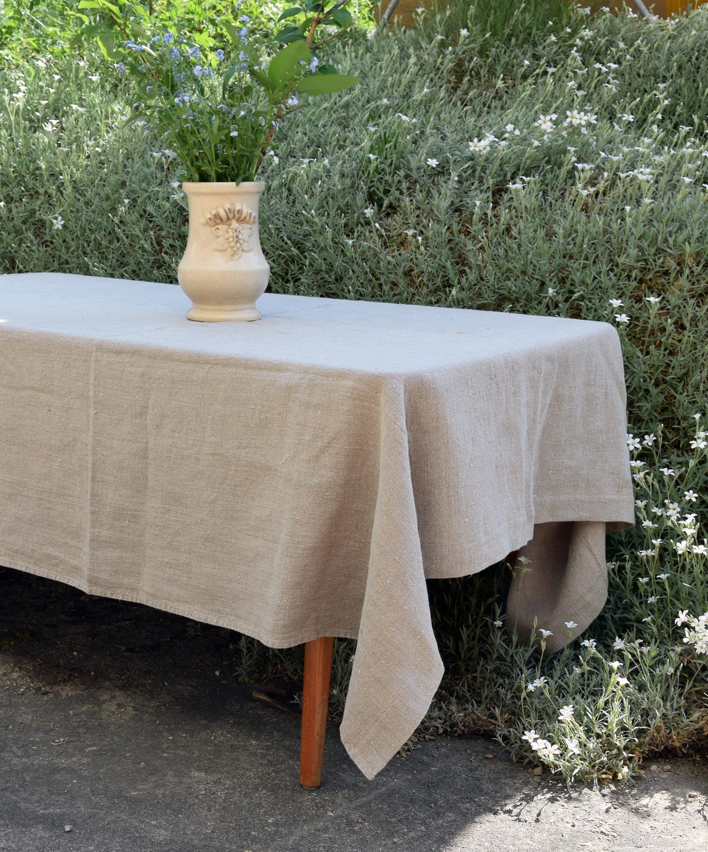 100% Linen tablecloth PREWASHED Plain color Natural French table cloth rustic rectangle square oval Grey Blue country style flax custom
