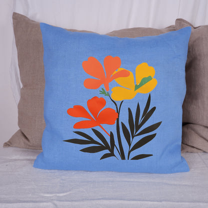 SALE LINEN Cushion cover Modern Contemporary art, decorative linen pillow cover , Boho Summer decor Cushion Housewarming Gift