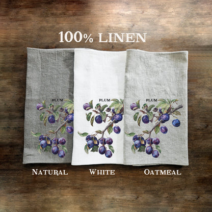 Avocado fruit tree Tea Towel in linen, Botanical hand Towels Tea in linen, Greenery Dish Towel Kitchen Décor Tea Towel in linen