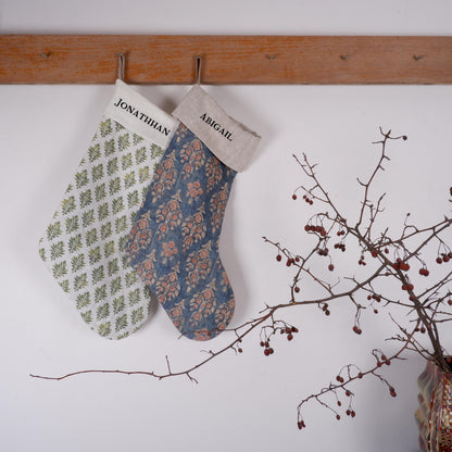 Christmas Decor Stockings Personalized NAME / LINEN Stockings Farmhouse Holiday season Decor / Personalized Stockings Boho Aesthetic