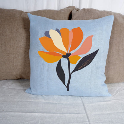 SALE LINEN Cushion cover Modern Contemporary art, decorative linen pillow cover , Boho Summer decor Cushion Housewarming Gift