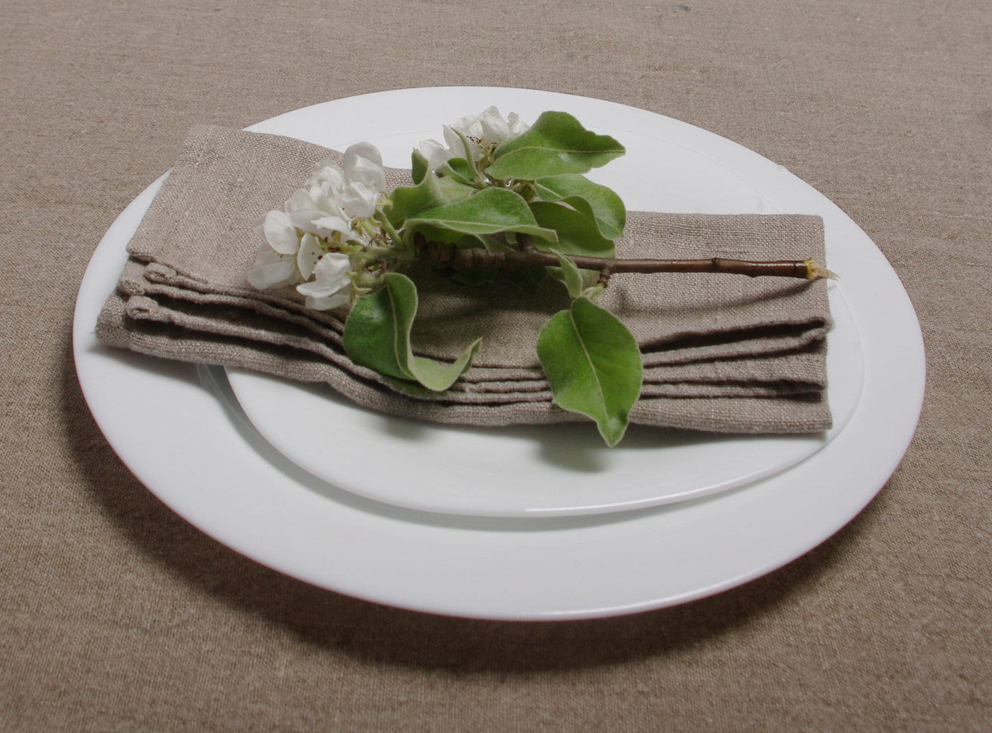 Linen napkins - French linen. Natural. Cottage, coutry style linen. Set of linen napkins. Stonewashed. Linen cloth napkins.