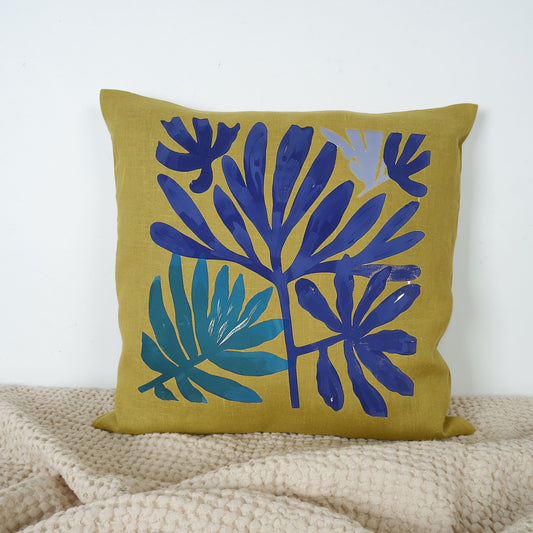 SALE LINEN Cushion cover Modern Contemporary art, decorative linen pillow cover , Boho Summer decor Cushion Housewarming Gift