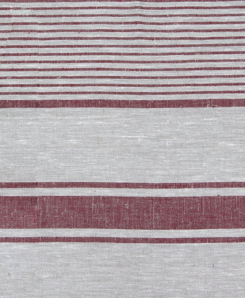 Curtains 100% Linen striped PREWASHED  - window panel. kitchen Living room farmhouse curtains. Grain Sack flax. Bedroom