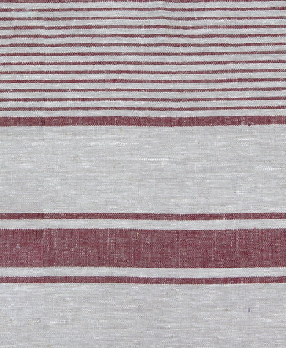 Curtains 100% Linen striped PREWASHED  - window panel. kitchen Living room farmhouse curtains. Grain Sack flax. Bedroom