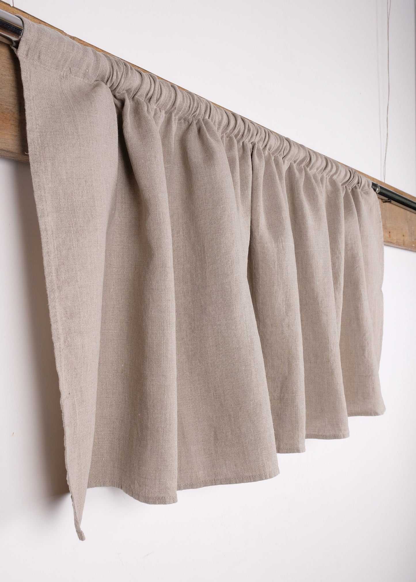 custom LINEN Curtains 100% linen PREWASHED, Linen Cafe Curtain Panels in Different Size Options, Custom Size Window and Door curtains