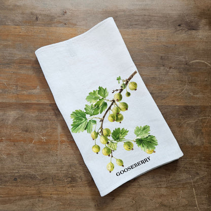 Apple fruit tree Tea Towel in linen, Botanical hand Towels Tea in linen, Apple garden Dish Towel  Kitchen Décor Tea Towel in linen