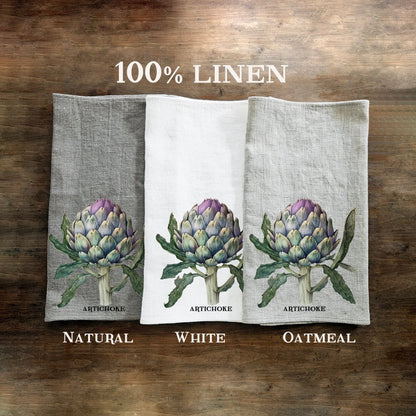 Radishes kitchen Tea Towel in linen, Botanical hand Towels Tea in linen,  vegetable Dish Towel  Kitchen Décor Tea Towel in linen