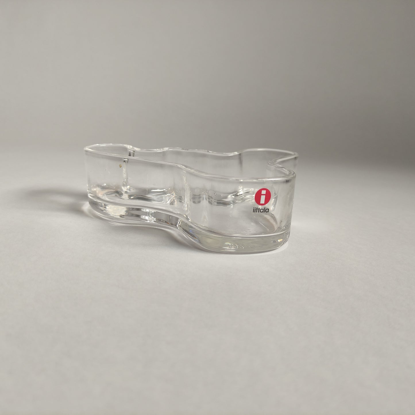 Iittala Alvar Aalto  - bowl or candle holder  - scandinavian vintage design. Blue