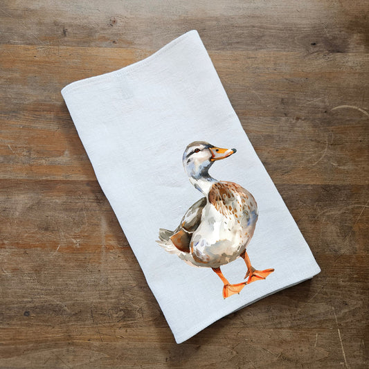 Goose kitchen Towel in linen, hand Towels Tea in linen,  pets Dish Towel  Kitchen Décor Tea Towel in linen