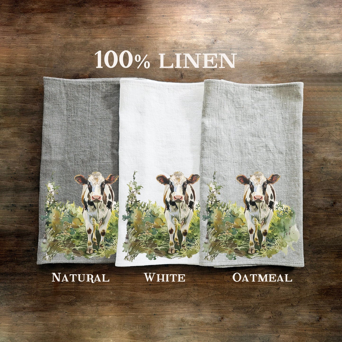 Goat Tea Towel in linen, hand Towels Tea in linen,  pets Dish Towel  Kitchen Décor Tea Towel in linen