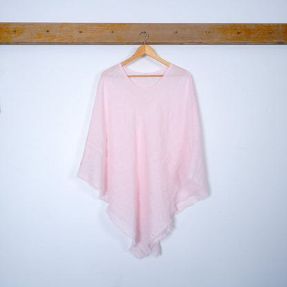 Linen Sheer Poncho in 40 colors, Linen gauze Poncho in lightweight linen, Summer vacation outfit one size    Gitft for mother wife