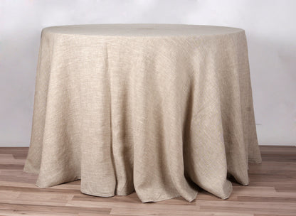 100% Linen Tablecloth Handmade Round Oval Rectangle Table cloth Natural Linen large Custom table decor Wedding decor Catering