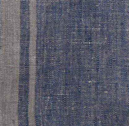 Linen napkins - French linen. Natural black striped. Cottage, coutry style linen. Set of linen napkins. Stonewashed. Linen cloth napkins.