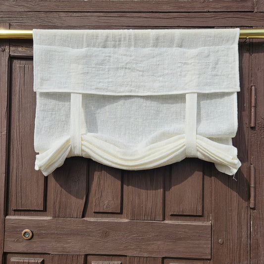 white French Door Curtain 1 Panel, white curtain panels for door window in linen