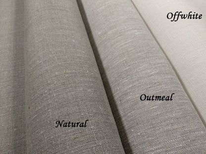 100% Linen tablecloth with RUFFLES - PREWASHED French cloth rustic country style - Farmhouse Shabby chic table decor - striped tanned white