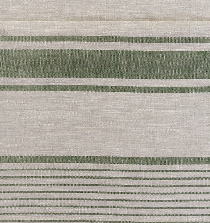 Curtains 100% Linen striped PREWASHED  - window panel. kitchen Living room farmhouse curtains. Grain Sack flax. Bedroom