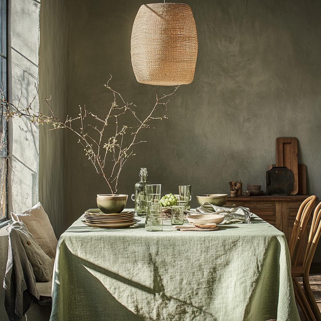 Heavy linen tablecloth for dinning table, French style washed linen table cloth Retangle Square or Round  in navy blue or other colors