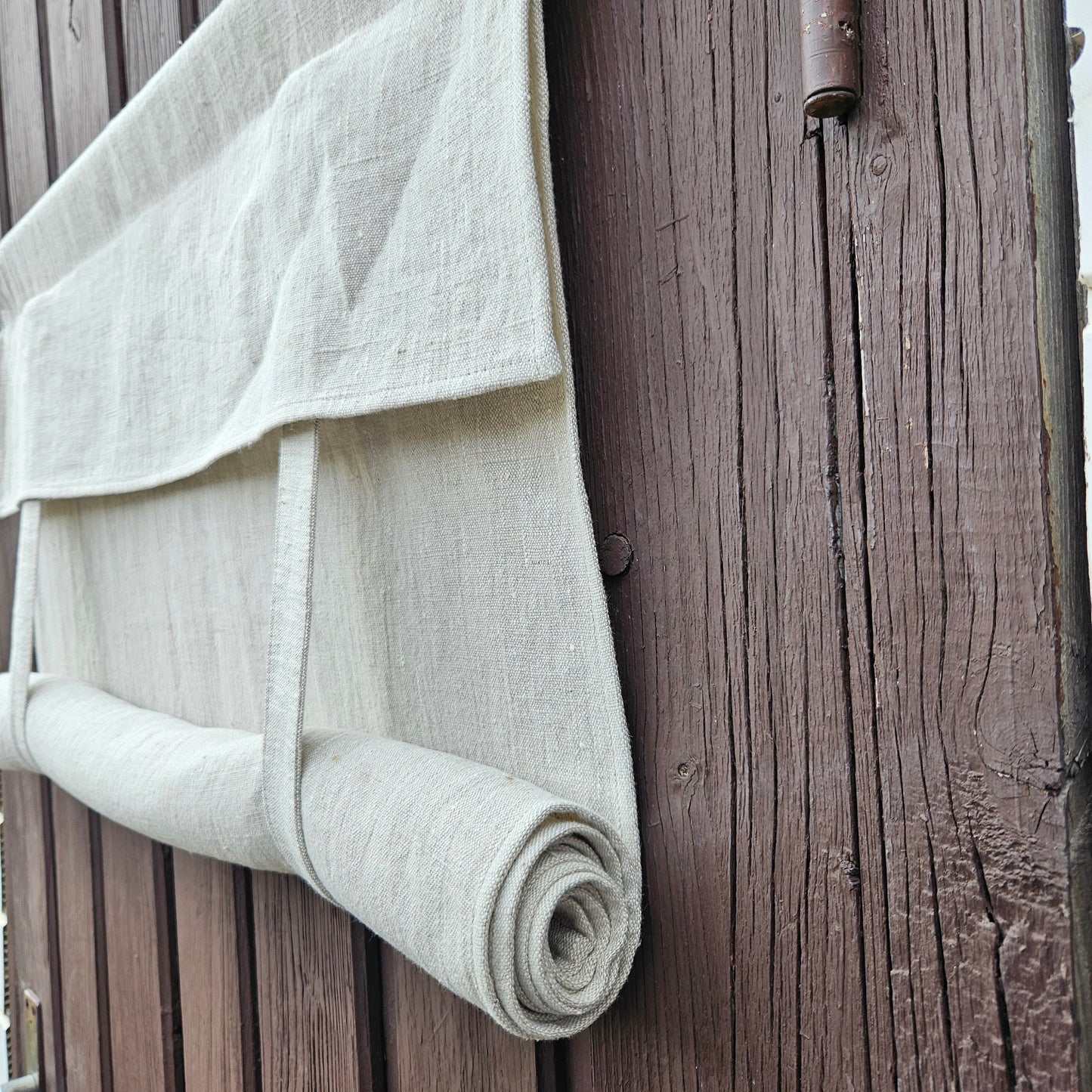 grey French Door Curtain 1 Panel, door curtains in linen , window linen curtains panel