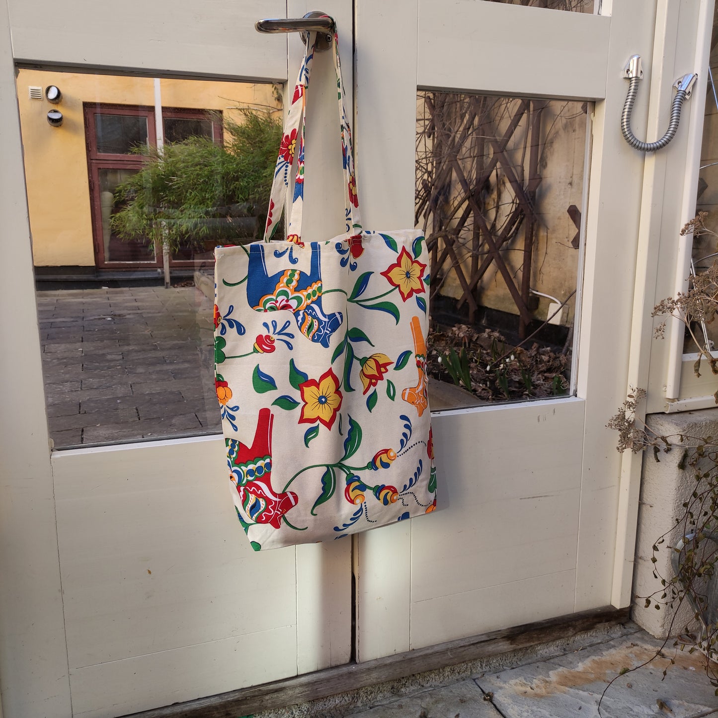 Tote bag - Dalahorses- shopping bag  shoulder bag - Dala horse