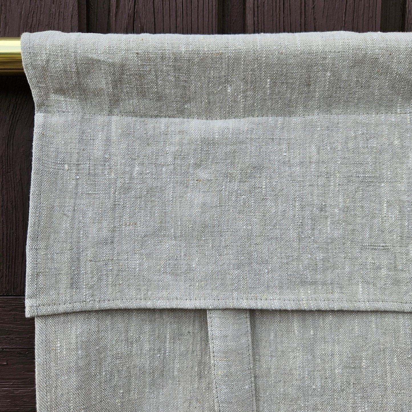 grey French Door Curtain 1 Panel, door curtains in linen , window linen curtains panel