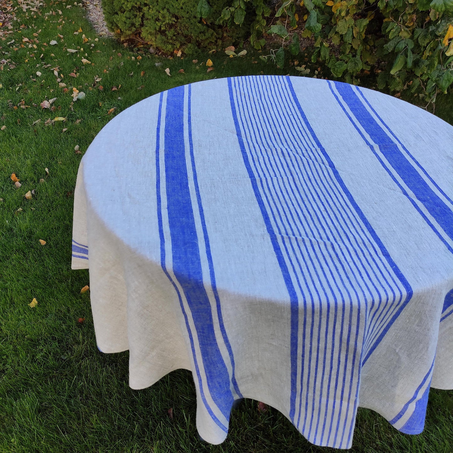 100% Linen Tablecloth Handmade Round Oval Rectangle Table cloth Natural Linen large Custom table decor Wedding decor Catering