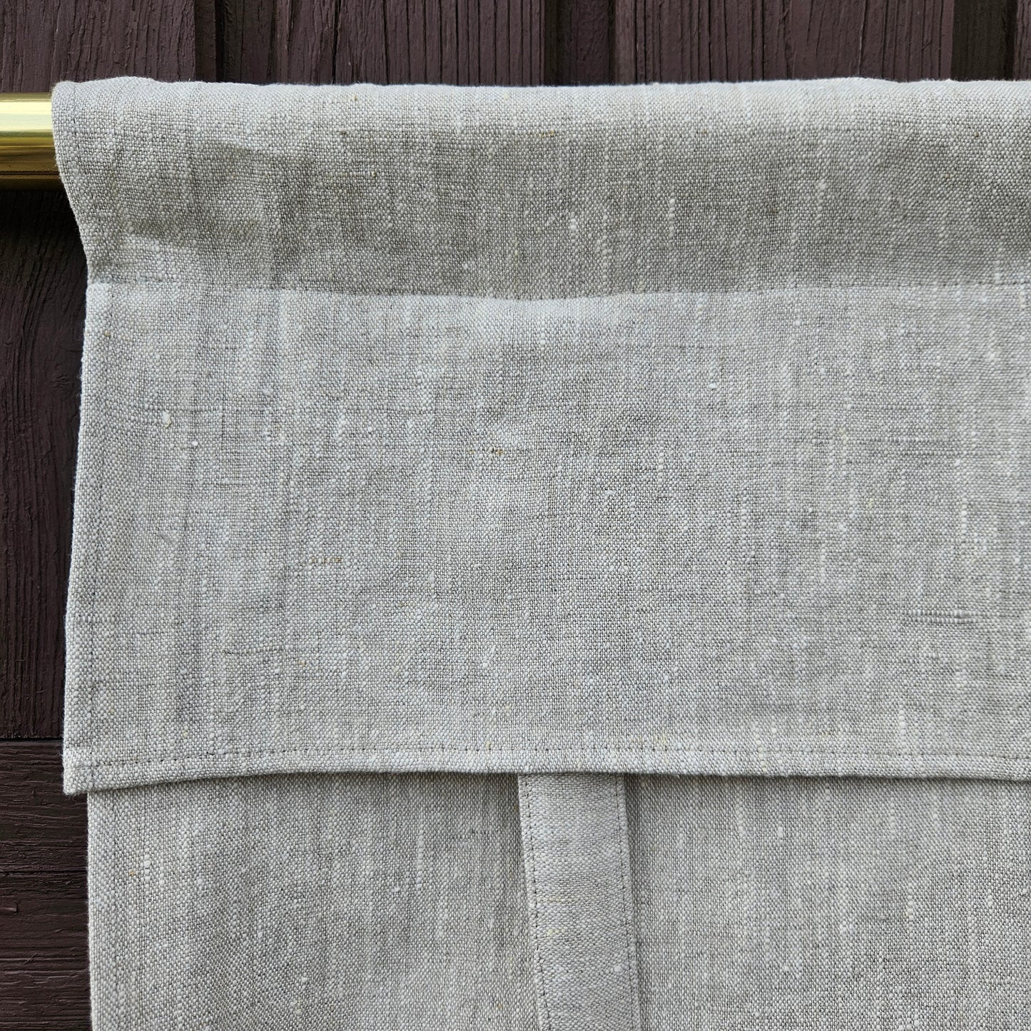 grey French Door Curtain 1 Panel, door curtains in linen , window linen curtains panel