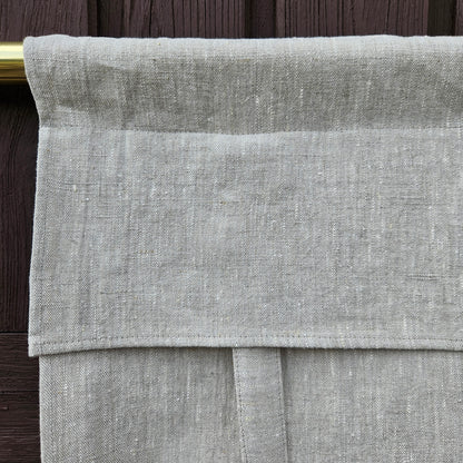 grey French Door Curtain 1 Panel, door curtains in linen , window linen curtains panel