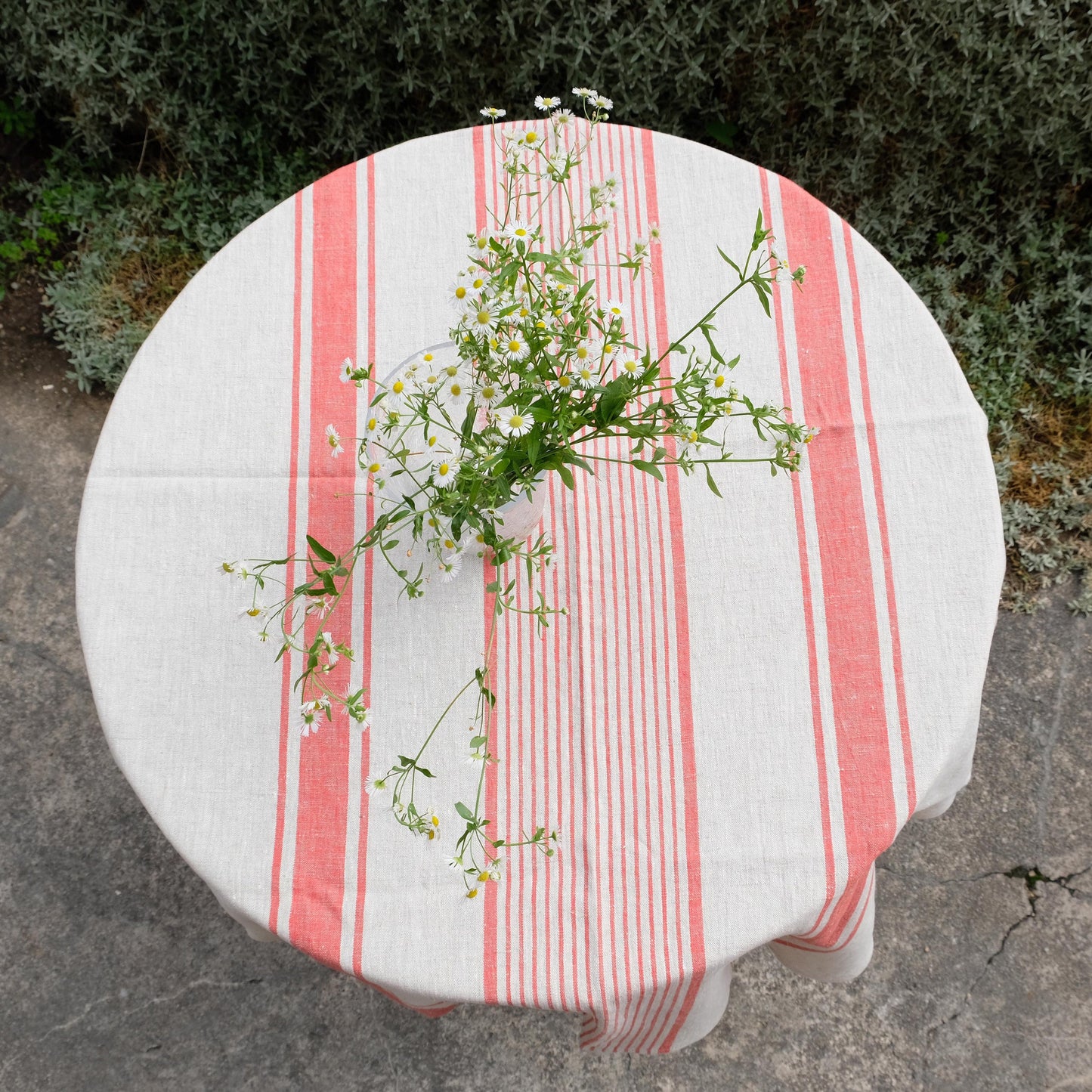 100% Linen Tablecloth Handmade Round Oval Rectangle Table cloth Natural Linen large Custom table decor Wedding decor Catering