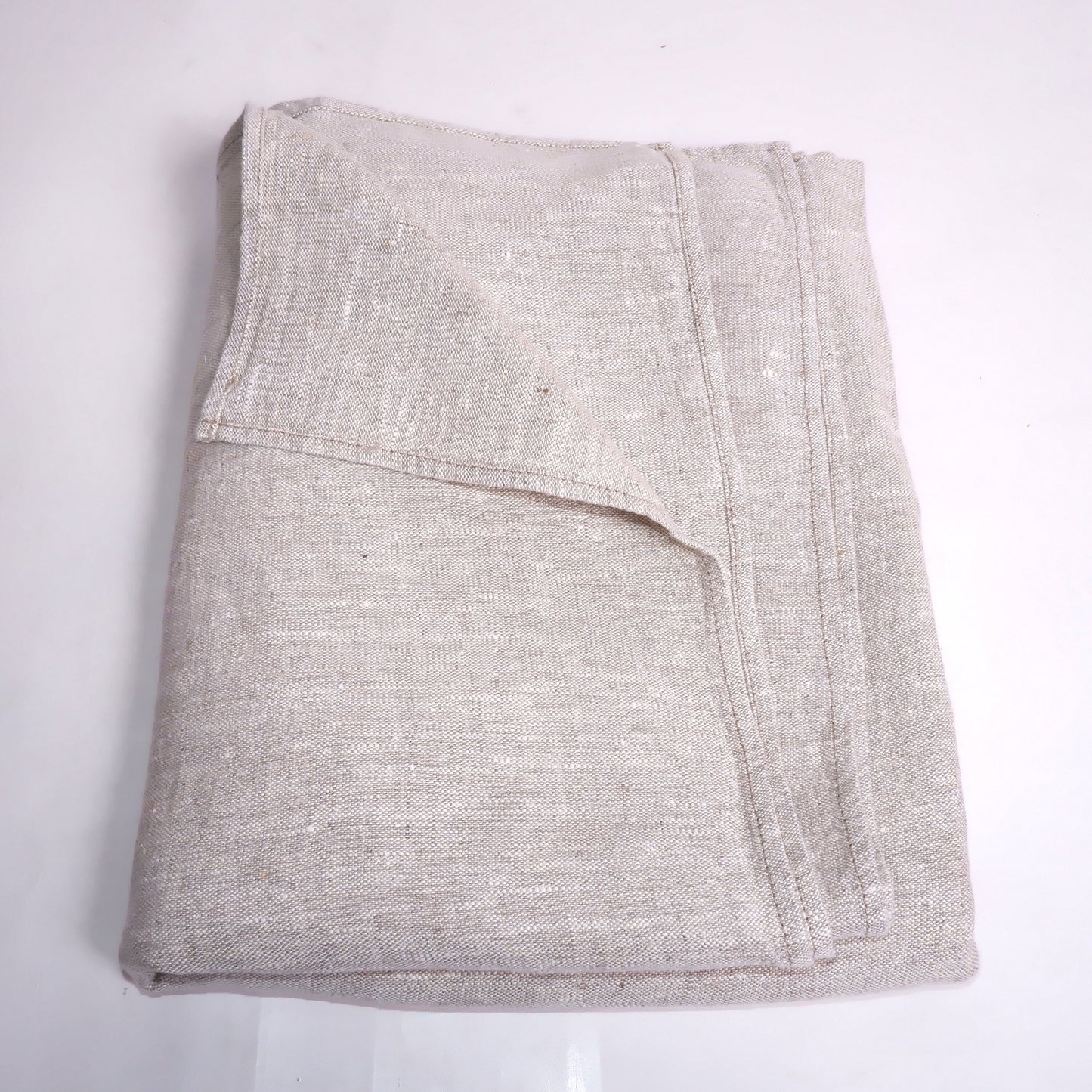 french striped Ottoman slipcover, natural cover Custom ikea linen cover cube slip cover for bench pouf sofa cover customsize