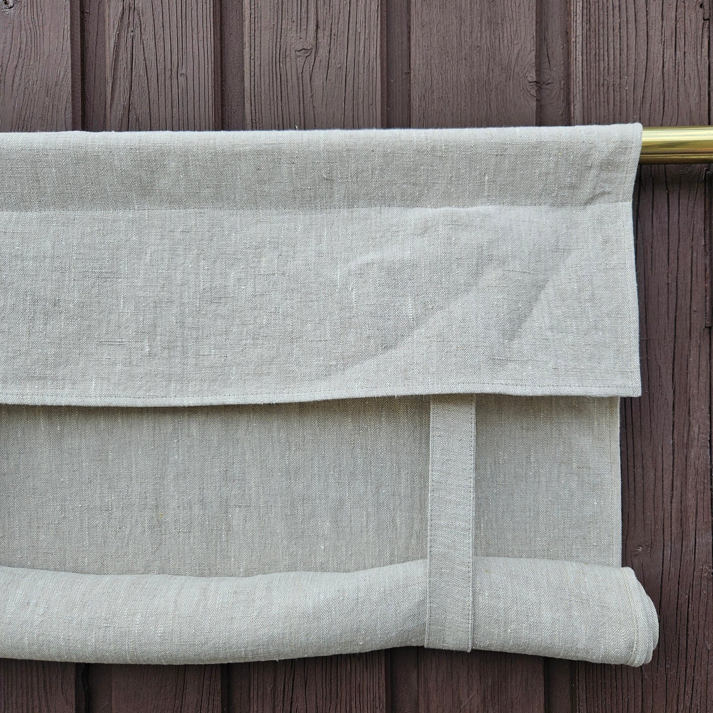 grey French Door Curtain 1 Panel, door curtains in linen , window linen curtains panel