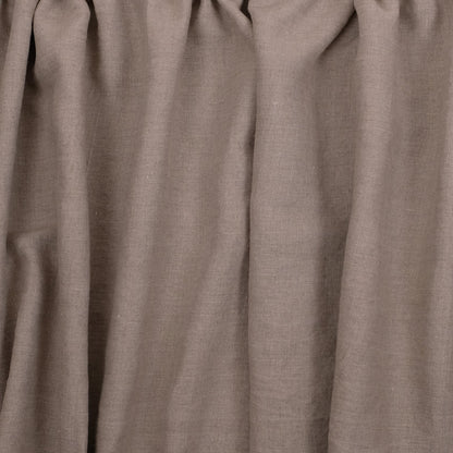 Ticking Valance - Farmhouse Curtain - Pure linen window treatment. Living room Cafe Kitchen window panel. Grain sack flax farmhouse style