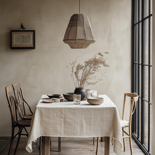 Heavy linen tablecloth for dinning table, French style washed linen table cloth Retangle Square or Round  in red natural or other colors