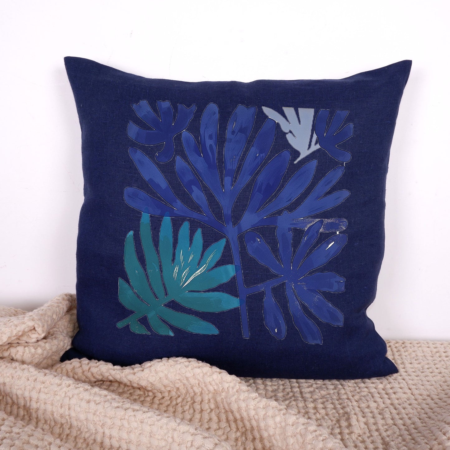 SALE LINEN Cushion cover Modern Contemporary art, decorative linen pillow cover , Boho Summer decor Cushion Housewarming Gift