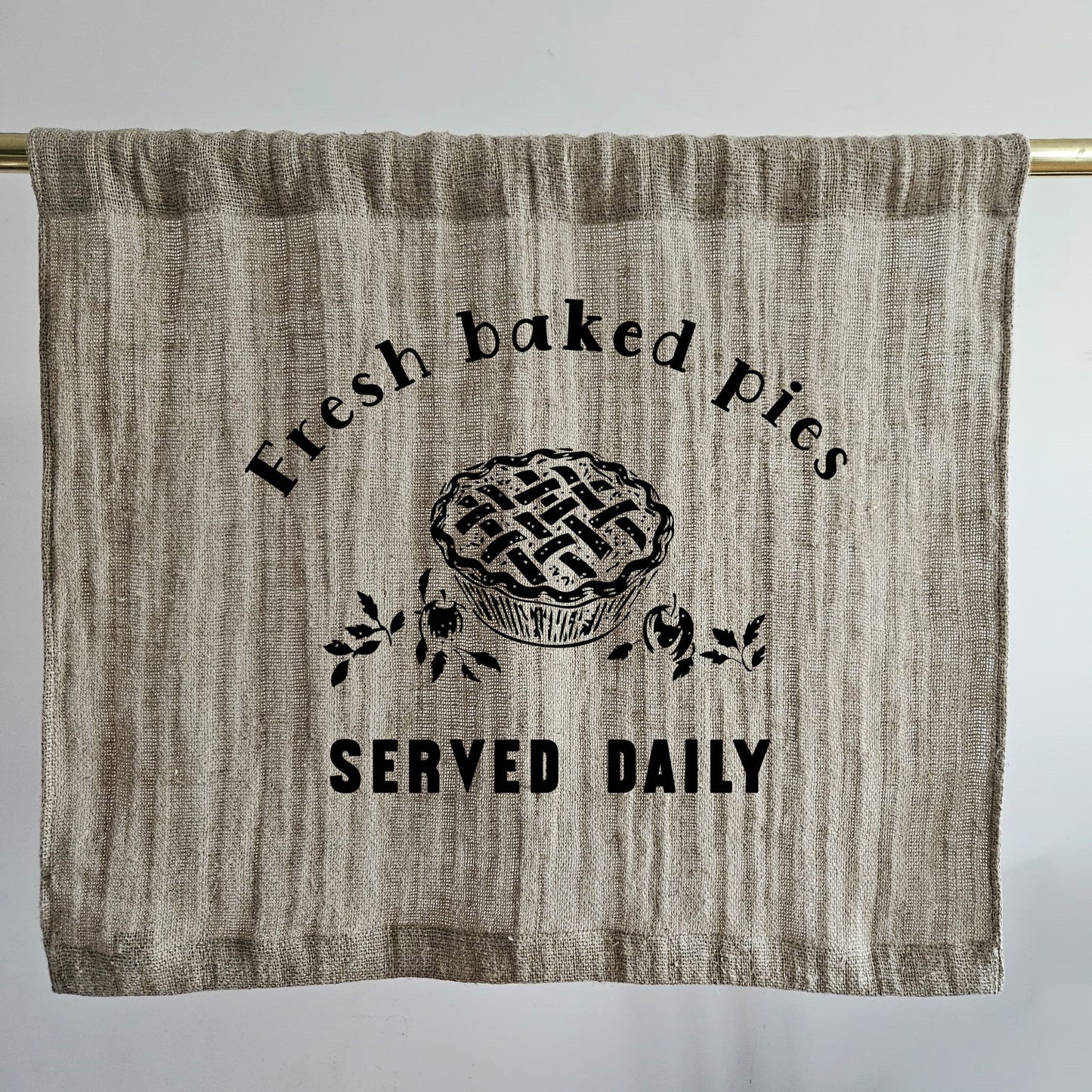 Natural grain sack Cafe Curtains, burlap Farmhous window panel, Living room Cafe Kitchen window curtain custom size